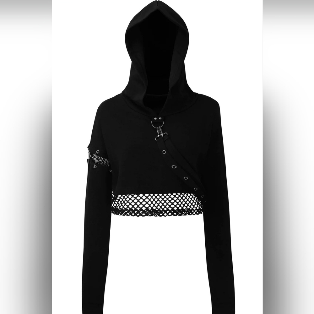 Killstar Dust Storm Cropped Hoodie
